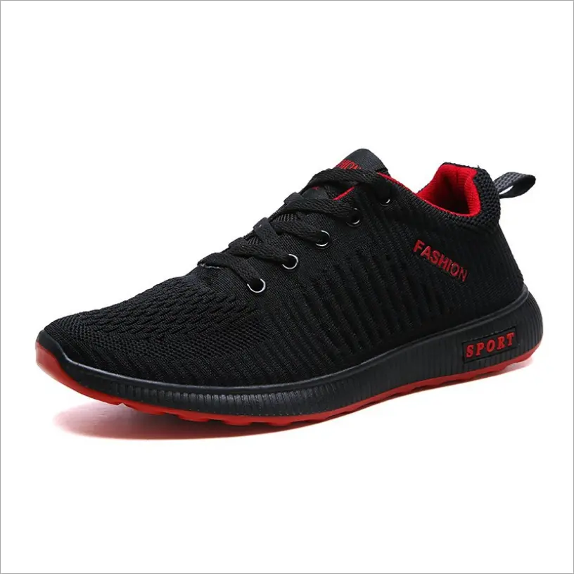 shenzhen breathable fashion sports casual red bottom simple flat men's shoes