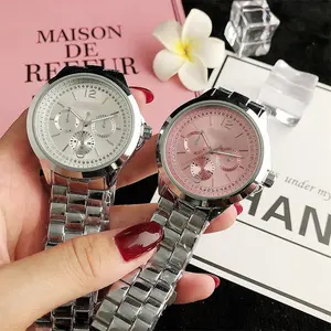 2024女性relojesdecuarzoステンレス鋼高級腕時計有名ブランド女性用クォーツ時計