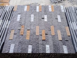 Revestimiento de pared de piedra Natural para pizarra, Panel de piedra oxidado en forma de Z, hecho a mano - Product Image 2