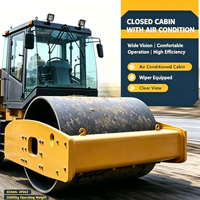مدحلة اهتزازية مستعملة XS223J بوزن 22 طن، آلة دك طرق أحادية الأسطوانة بنظام هيدروليكي كامل