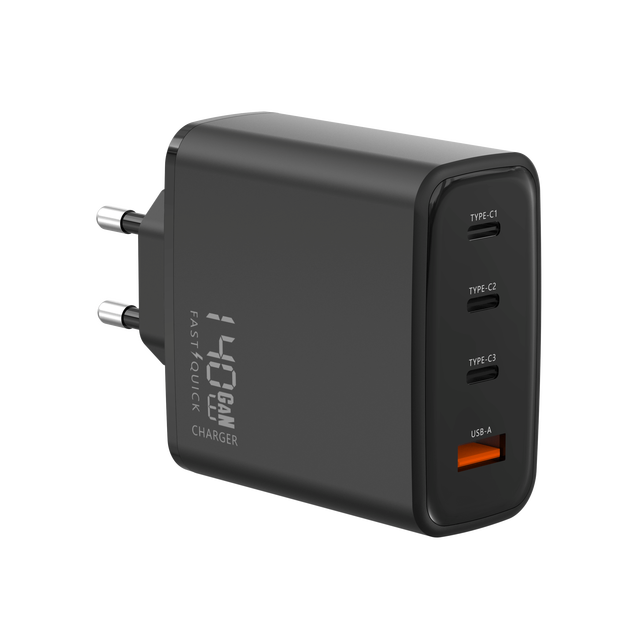140W GaN USB C Charger,Laptop Fast Charger PD3.1 PPS 4-Port USB C Wall Charger Power Adapter for IPhone,Tablet,Chromebook