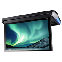 Écran de voiture Android 9.0 2+32G de 13 pouces à bas prix en gros, moniteur de toit de voiture rabattable 12V HD, plafond USB TF HDMl, télévision de voiture pour VR, MVP