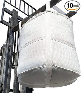 Huamaohengchun10Pcs Circular FIBC Bulk Bag,1.5 Ton Bag, Ø37.4" x 39.4"H,3300lbs SWL Safty Factor 3:1,Woven Polypropylene Bags - Product Image 1