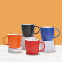 Tasses à café et thé personnalisées en céramique à bord doré avec emballage dans une boîte-cadeau pour la vente en gros de souvenirs de festival de mariage et de Saint Valentin