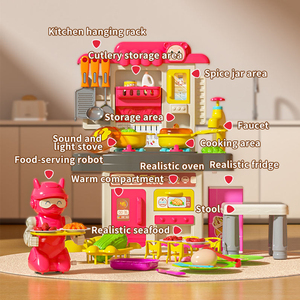<span class=keywords><strong>Petit</strong></span> <span class=keywords><strong>Chef</strong></span> musique enfant en bas âge cuisine nourriture jouets grésillement enfants ensemble de cuisine pour garçons d'âge préscolaire semblant jouer ménage jouet en plastique - Product Image 6