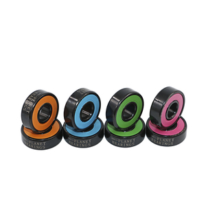 Roulements à billes pour skateboard et trottinette en acier chromé noir de qualité professionnelle personnalisés 608RS ABEC-9, étanches, durables, haute vitesse, pour patinage en ligne - Product Image 2