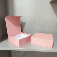 Cajas de Cartón Corrugado Biodegradables Personalizadas al por Mayor, de Alta Calidad, con Relieve, Reutilizables, Reciclables, Negras y Rosas