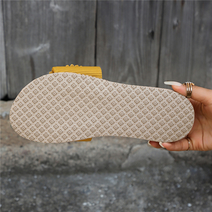 2025 крутые розовые женские сандалии Большие размеры удобные пляжные туфли с цветочным узором на плоской подошве весенние трендовые противоскользящие - Product Image 5