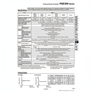 PSE300-MLC de contrôleur de capteur de pression numérique SMC Pneumatics - Product Image 1