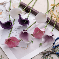 Mini Calla Lily en EVA, style INS, décoration en gros, fleur artificielle pour mariage, décoration de la maison, fête de mariage, fleur à main, nouveau produit