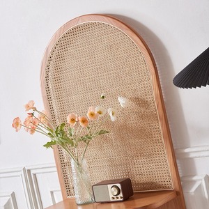 Étagère d'angle en rotin en bois massif contre le coin des étagères de rangement au sol Armoire latérale d'affichage de pare-vent en bois japonais - Product Image 5