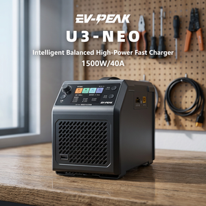 ที่ชาร์จแบตเตอรี่อัจฉริยะแบบ40A 12V 1500W EV-PEAK U3-NEO ตั้งโต๊ะชาร์จเร็ว - Product Image 1
