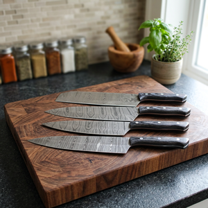 Mejor juego de cuchillos de acero inoxidable de 1 pieza para exteriores, con mangos de madera, grado DIY, OEM personalizable, longitud de hoja de 6-7.9 pulgadas, ambidiestro - Product Image 5
