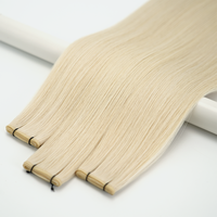 Extensiones de Cabello Virgen Ruso Fino Invisible Genius Weft, Cabello Humano de Doble Trama, Proveedor de Genius Weft