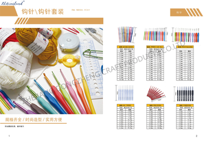 Kit de Ganchillos Ergonómicos Personalizados, Agujas de Aluminio, Bambú y Resina, Venta al por Mayor, Juego de Ganchillos de Varios Tamaños con Estuche - Product Image 2