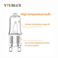 Usine G8 Lampe Halogène 6V 12V 24V 120V 230V 5W 10W 20W 35W 50W G5.3 G6.35 G4 G9 Lumière Ampoule halogène pour Four