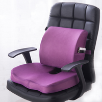 Oreiller de soutien lombaire Jiyimei (pour bureau et chaise) coussin en mousse à mémoire de forme avec soulagement de la pression sciatique coccyx mal de dos