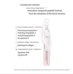 Etiqueta privada Reafirmante facial para suero de colágeno pentapéptido de esencia con ceramida y ácido hialurónico para humedecer y reparar - Product Image 3