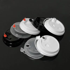 Couvercles en plastique givrés colorés de 90mm tasses de couvercle connectées par injection de pp avec le fournisseur d'usine de <span class=keywords><strong>bouchon</strong></span> pour les boissons chaudes - Product Image 2