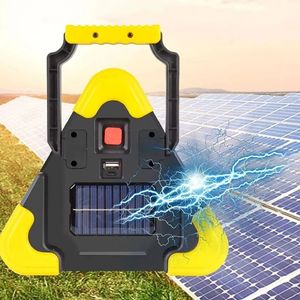 Lampe d'urgence solaire triangulaire en gros, portable, pour le camping et le travail, avec alarme de sécurité en cas de panne - Product Image 2
