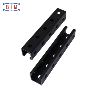 פרופיל פלדה P1000 עמיד במיוחד 1-5/8 X 1-5/8 אינץ' 41x41x2.5 מ\\\"מ גימור שחור מחורץ משולש - Product Image 3