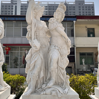 Sculpture d'art en pierre naturelle de grande taille pour l'extérieur, sculpture de personnage en marbre, statues érotiques d'homme et de femme