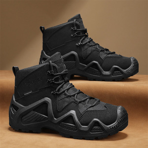 Botas Martin Populares para Hombre, Calzado Deportivo de Otoño para Exteriores, Antideslizante, para Viajes y Montañismo, con Suela Gruesa, Estilo Workwear, Altura Media - Product Image 4