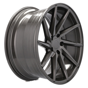 หน้าปัดเครื่องสีเทา19X8.5นิ้วสำหรับรถยนต์นั่งส่วนบุคคลขอบล้อแม็ก5X112สำหรับ <span class=keywords><strong>AUDI</strong></span> <span class=keywords><strong>A5</strong></span> S5 B8 B9 A6 A7 Q2 Q3 Q5สำหรับ <span class=keywords><strong>Vossen</strong></span> - Product Image 5