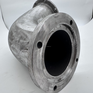 Alta qualidade de uma peça de aço carbono Casting Cast Bending Horn com Flange