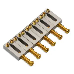 Không Gỉ Điện Guitar Cầu Saddle 6 Cái/bộ Flat Top 10.5/10.8Mm Cho Điện Guitar Cầu Hoặc Tremolo Cầu Guitar Phần