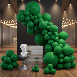 PartyWoo Kit Arco di Palloncini Verde Scuro 123 Pezzi 18 12 10 5 Pollici Verde Smeraldo Foresta per Compleanni e Feste - Product Image 3