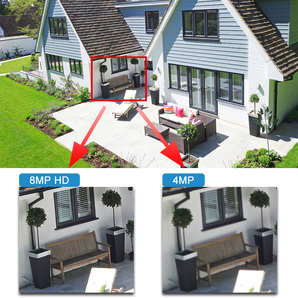 dahua 8MP 4K IP Camera IPC-HFW3849T1-AS-PV 24 Hours Full-color Active Deterrence Fixed-focal Bullet WizSense Network camera