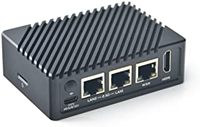 Aismartlink FriendlyElec NanoPi R5S-LTS Mini Routeur OpenWRT avec Trois Ports Ethernet Gbps, 4 Go de RAM LPDDR4X Basé sur le Processeur RK3568