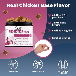 Golosinas Masticables para el Cuidado de Mascotas, 60 Unidades, Marca Blanca, Salud Digestiva Intestinal, Suplementos Nutricionales Prebióticos y Probióticos para Perros - Product Image 4