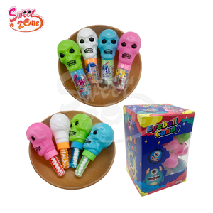 Atacado oem plástico crânio forma mamilo doce duro com doces estourando - Product Image 6