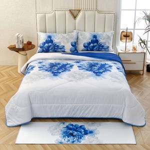 Bán Buôn Vua Kích Thước Giường <span class=keywords><strong>Comforter</strong></span> Set Khách Sạn Nhà Bệnh Viện Sử Dụng Quilt Set Với Sàn <span class=keywords><strong>Mat</strong></span> 4 Pcs <span class=keywords><strong>Comforter</strong></span> Set Corcha Para Cama - Product Image 3