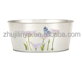 <span class=keywords><strong>Pot</strong></span> de fleurs rond mat en fer blanc Linye avec couvercle et brosse d'étanchéité pour plantes d'intérieur - Product Image 3