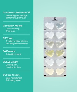 <span class=keywords><strong>Set</strong></span> di Capsule Portatili a Forma di Cuore per Cura della Pelle Anti-Età, Sbiancanti e Anti-Rughe, 7 Fogli, Kit Completo per Routine Giorno e Notte - Product Image 3