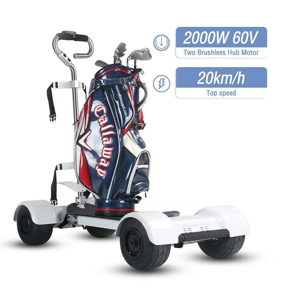 KSM-930 Golf Bike Electric Skate Golf Cart Battery Skate 4 Wheels 2000W 60V para conveniência incomparável
