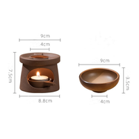 Brûleur de cire en céramique pour bougies, diffuseur d'arômes et d'huiles essentielles pour aromathérapie