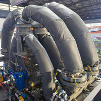 Vêtement d'isolation thermique résistant à la chaleur en tissu de fibre de verre profilé, fabriqué en Chine, pour usage industriel