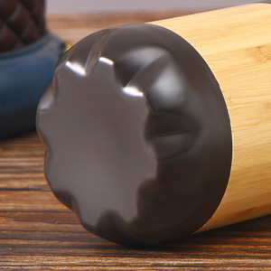 2025 Emerit Logo personnalisé créatif <span class=keywords><strong>coquille</strong></span> de bambou 500ml 304 bouteilles d'eau de cola isolées sous vide à double paroi en acier inoxydable - Product Image 5