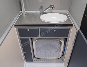 Camión todoterreno de doble eje Camper Factory Caravan con cocina de lujo para interiores y exteriores para viajes RV Camping Trailer - Product Image 2