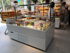 Mở cửa thép không gỉ bánh tủ trưng bày tủ đông tủ lạnh thương mại trưng bày tủ lạnh cho bánh <span class=keywords><strong>sandwich</strong></span> - Product Image 2