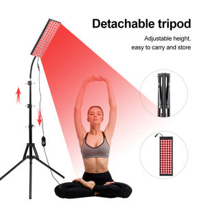 Lampu Terapi Fisik Inframerah Portabel 660nm&850nm Papan Cahaya Merah Tripod Lepas Pasang Pemijat Punggung untuk Aplikasi Tubuh - Product Image 3