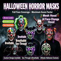 Masque de fête disco mosaïque effet miroir pour Halloween, accessoire de costume de bal masqué, lumineux dans le noir, fournitures de fête pour festival, vente en gros