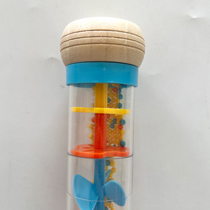 En gros Instruments de musique : Tube sonore pluie en bois avec perles en forme de gouttes de pluie, jouet éducatif, hochet musical, Rainmaker - Product Image 3