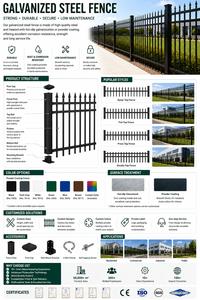 Cadres de clôture de jardin en alliage d'aluminium 6063 T5 personnalisables, abordables et durables, avec grilles horizontales de style élégant pour la protection de l'intimité - Product Image 4