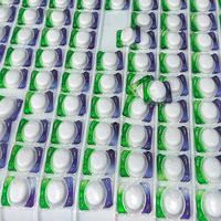 Détergent à vaisselle en capsules tout-en-un écologique à marque privée, formule liquide en poudre soluble dans l'eau pratique