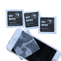 Kit d'installation pour protecteurs d'écran de téléphone portable et tablette en verre, avec nettoyant pour écrans en papier couché (à sec et humide) et absorbant de poussière